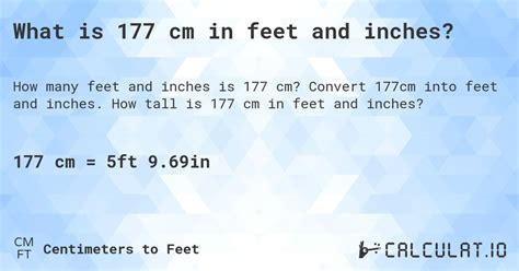 177 cm in feet|177 cm in feet and inches